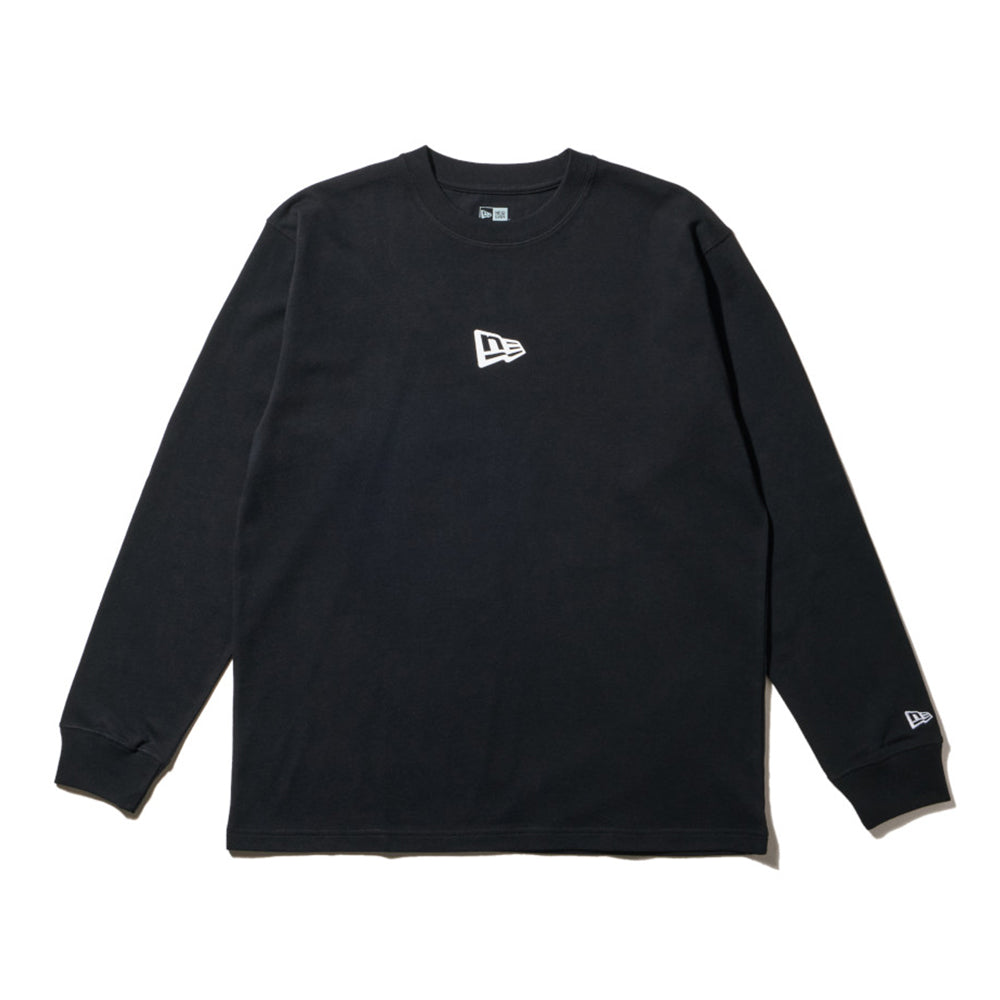 New Era Mini Flag Logo Black Long Sleeve T-Shirt