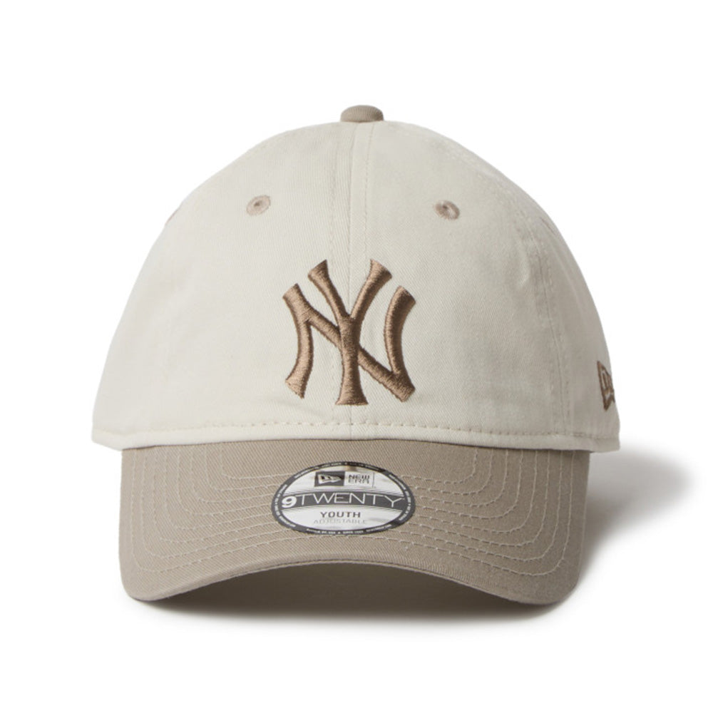 New Era New York Yankees Kids Two Tone Ivory Youth 9TWENTY Adjustable Cap