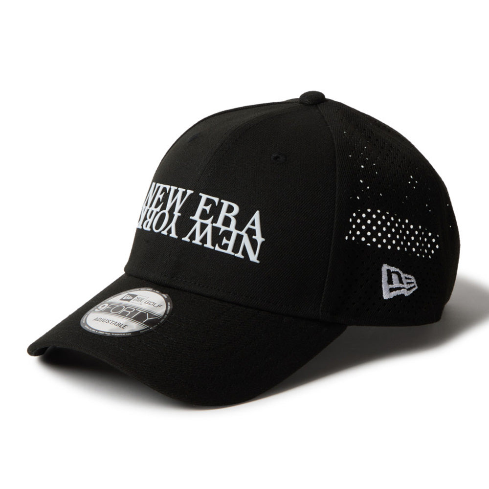 New Era New York Golf Laser Perforated Black 9FORTY Adjustable Cap