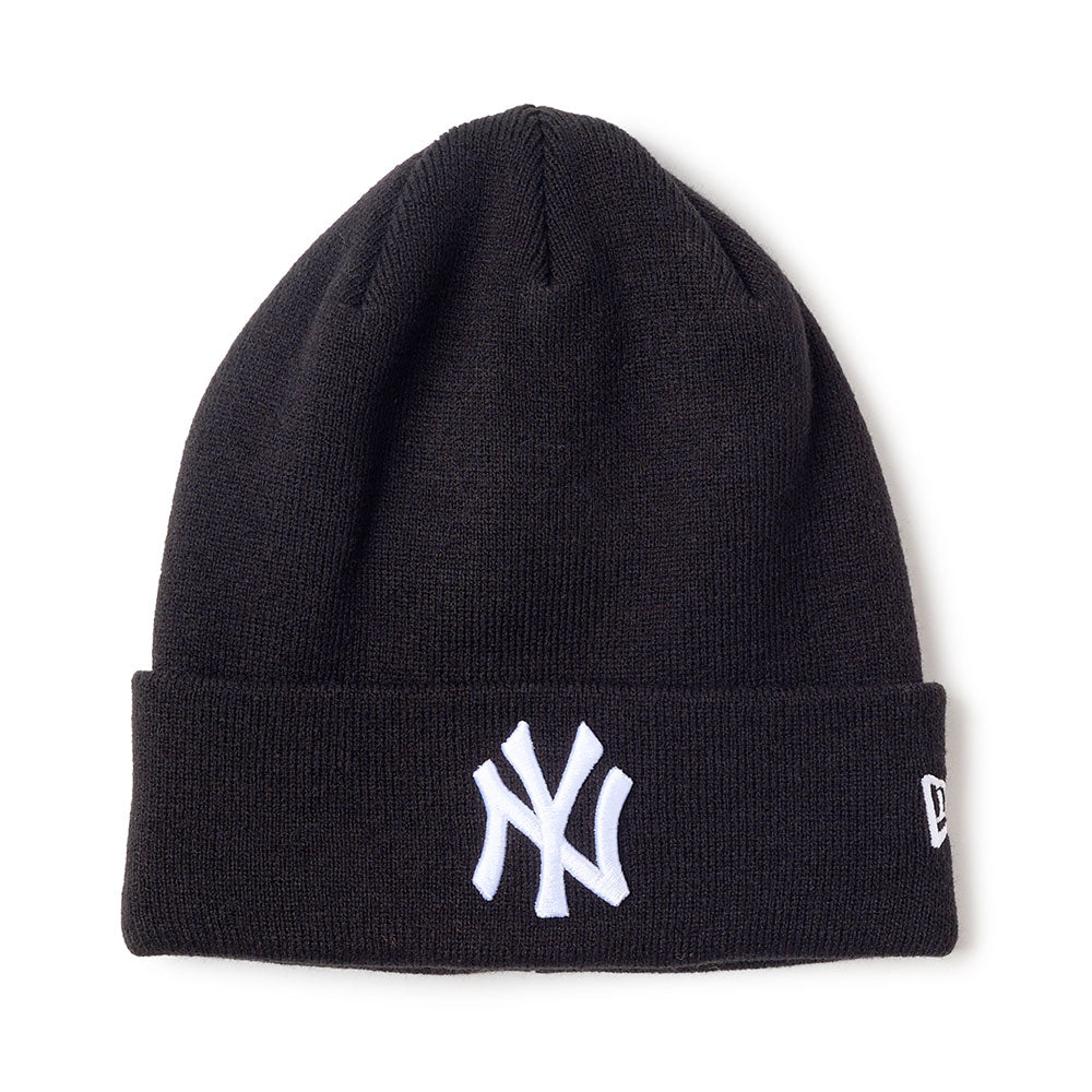 New Era New York Yankees Black Basic Cuff Knit Beanie