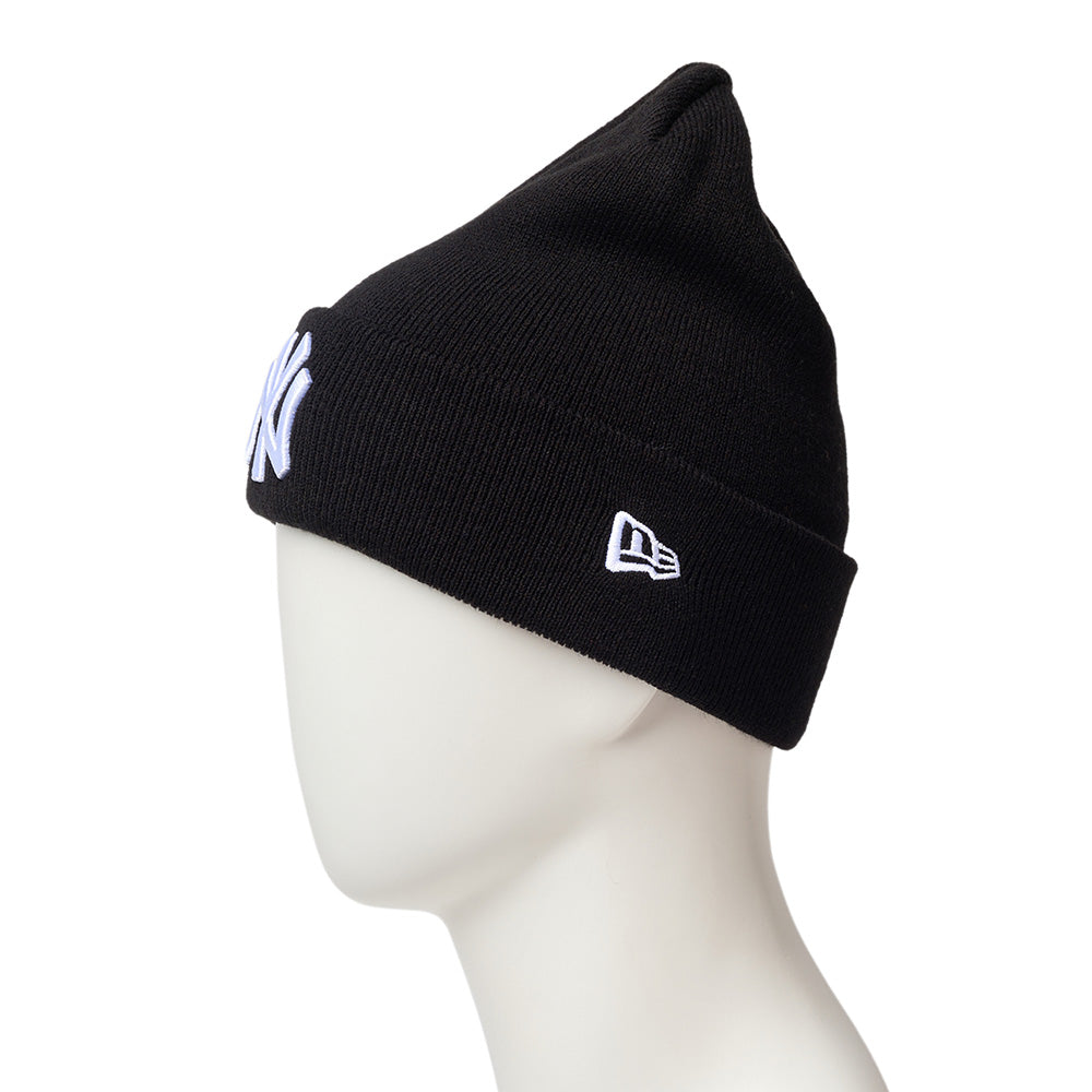 New Era New York Yankees Black Basic Cuff Knit Beanie