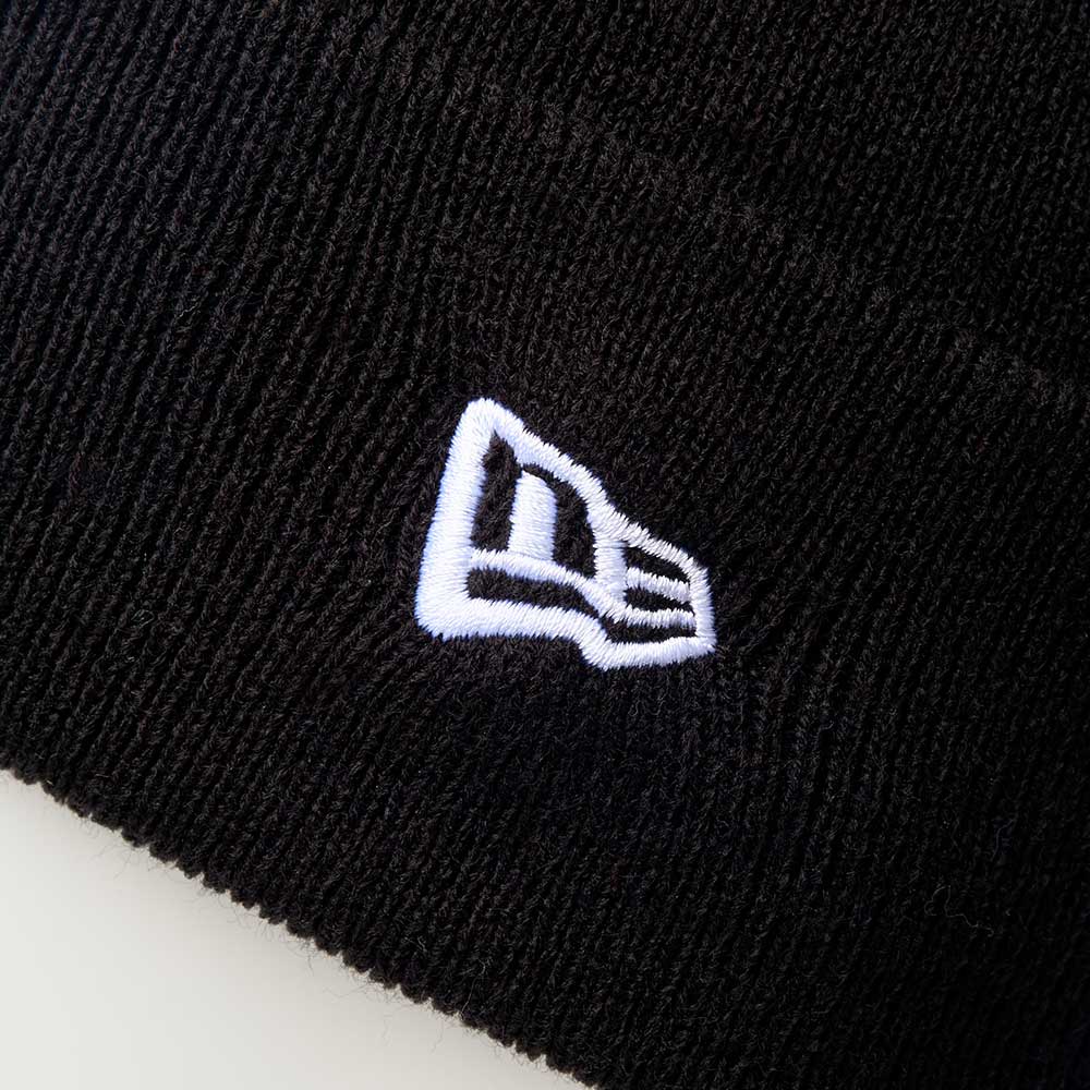 New Era Los Angeles Dodgers Black Basic Cuff Knit Beanie