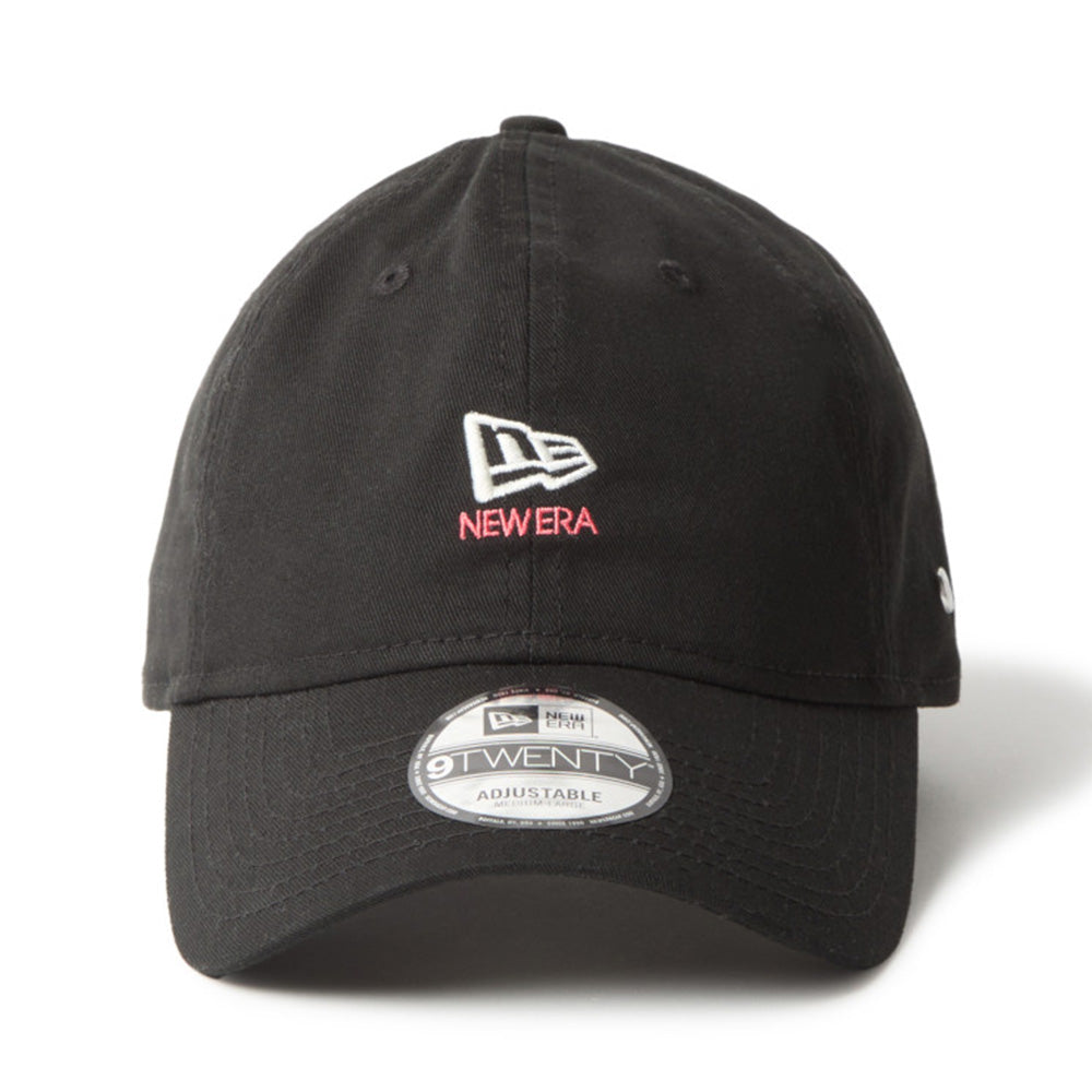 New Era Flag and Wordmark Black 9TWENTY Adjustable Cap