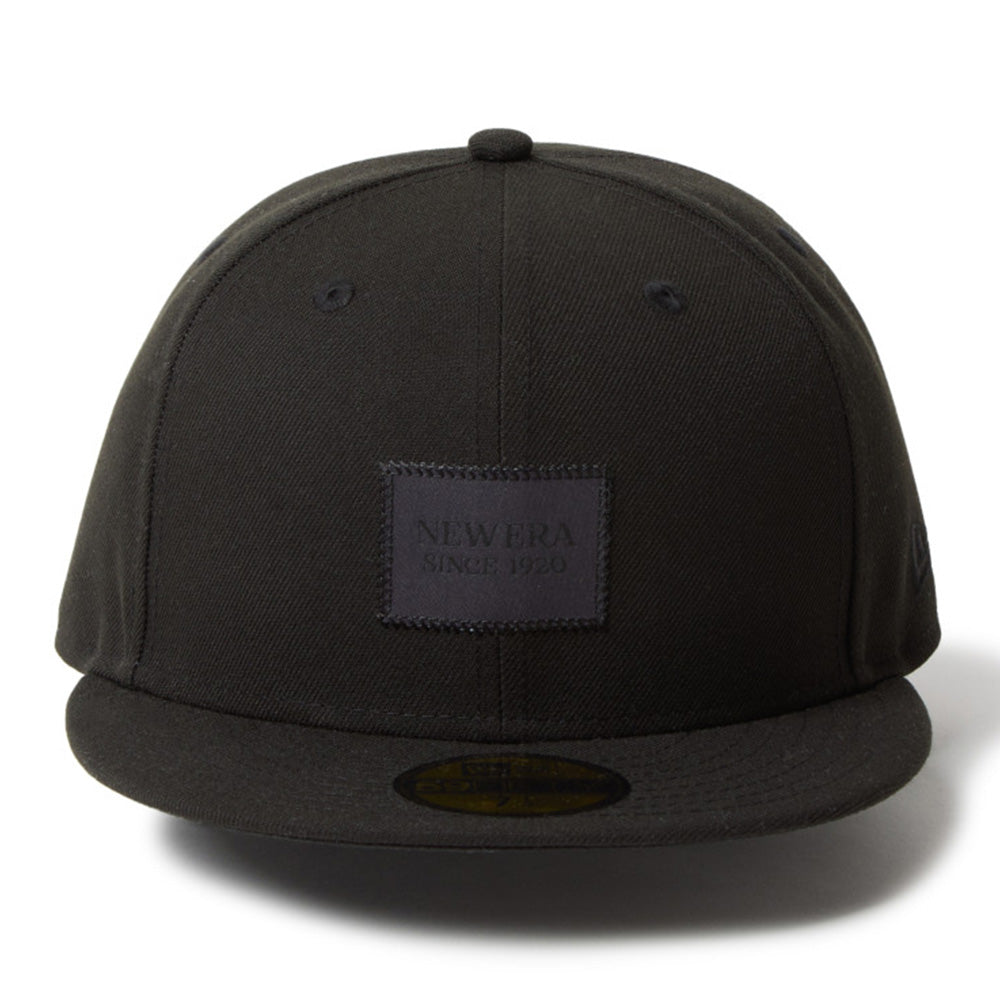 New Era Logo Black Woven Patch 59FIFTY Fitted Cap