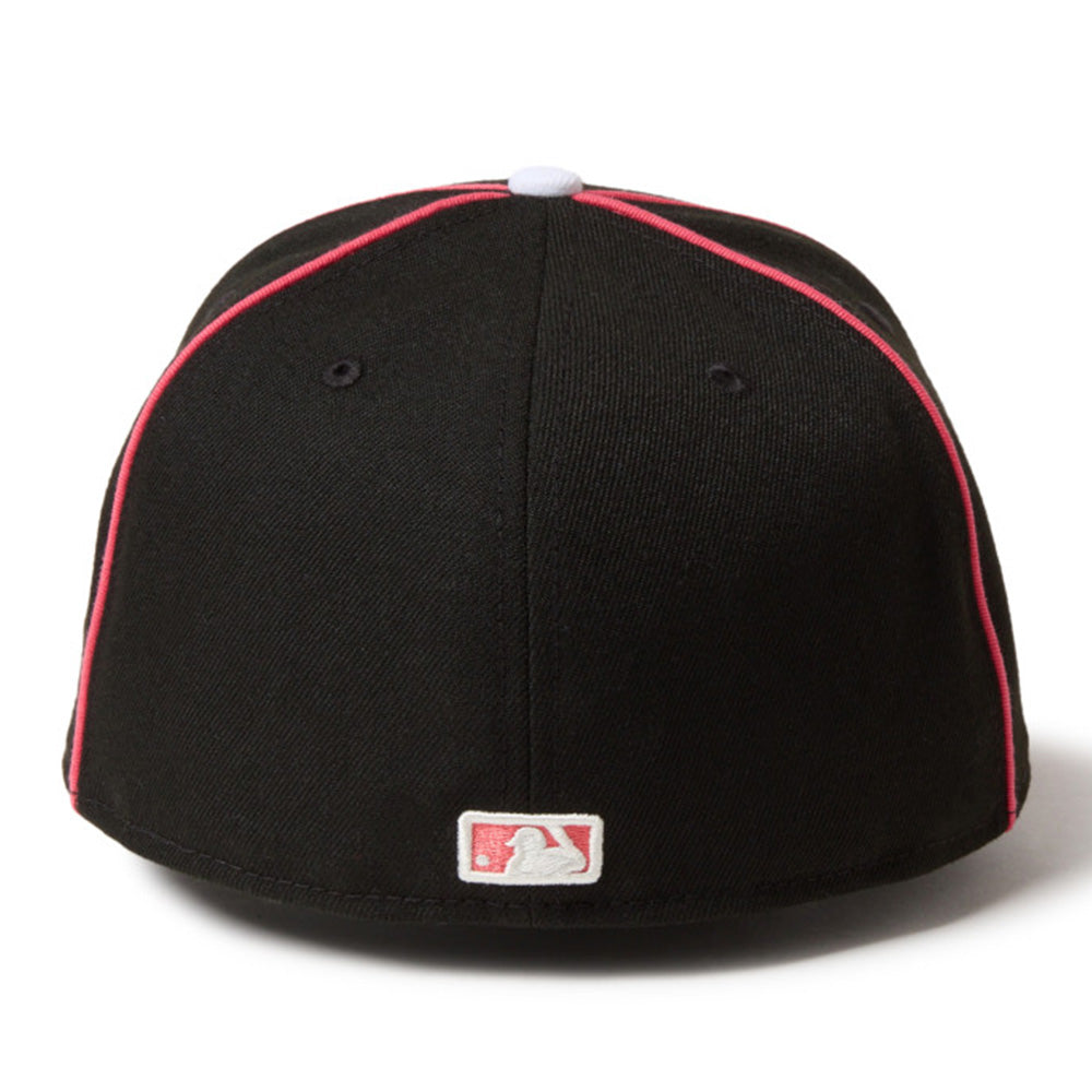 New Era New York Yankees Piping Two Tone Black Red 59FIFTY Fitted Cap