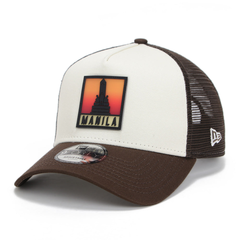 New Era Rizal Monument PH Exclusive Chrome White Walnut 9FORTY A-Frame Trucker Snapback Cap