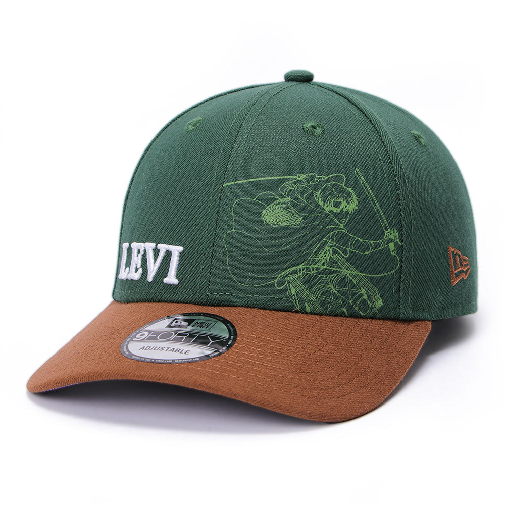 New Era x Attack on Titan Levi Ackerman Cilantro Green 9FORTY Adjustable Cap (PH Exclusive)