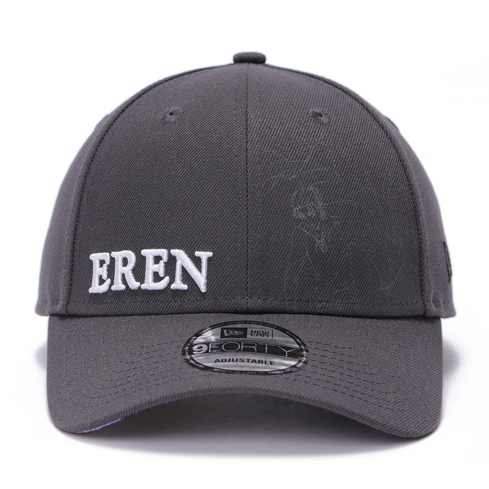 New Era x Attack on Titan Eren Yeager Graphite 9FORTY Adjustable Cap (PH Exclusive)