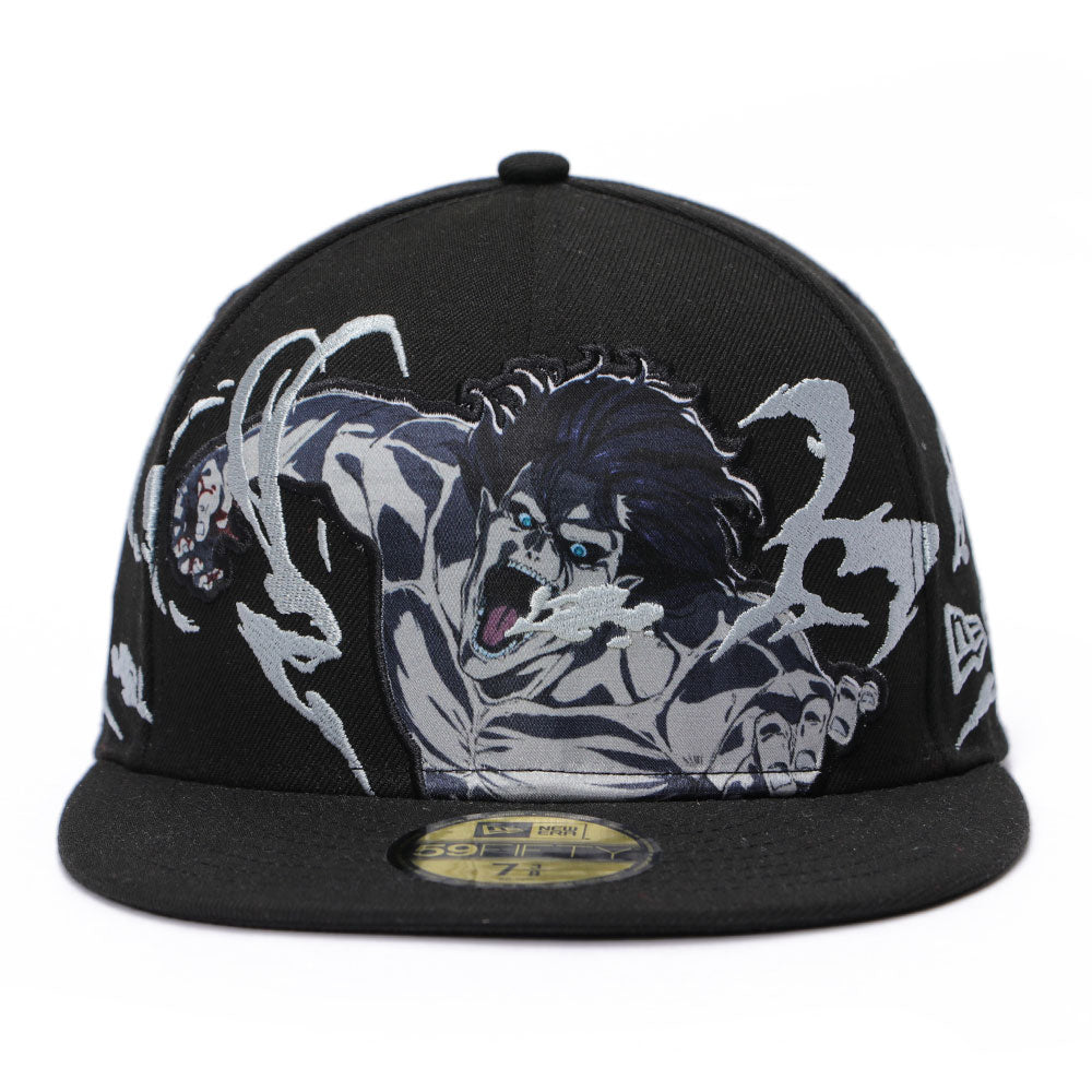 New Era x Attack on Titan Eren Attack Titan Black 59FIFTY Fitted Cap (PH Exclusive)