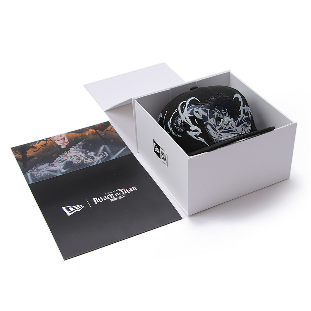 New Era x Attack on Titan Eren Attack Titan Black 59FIFTY Fitted Cap (PH Exclusive)