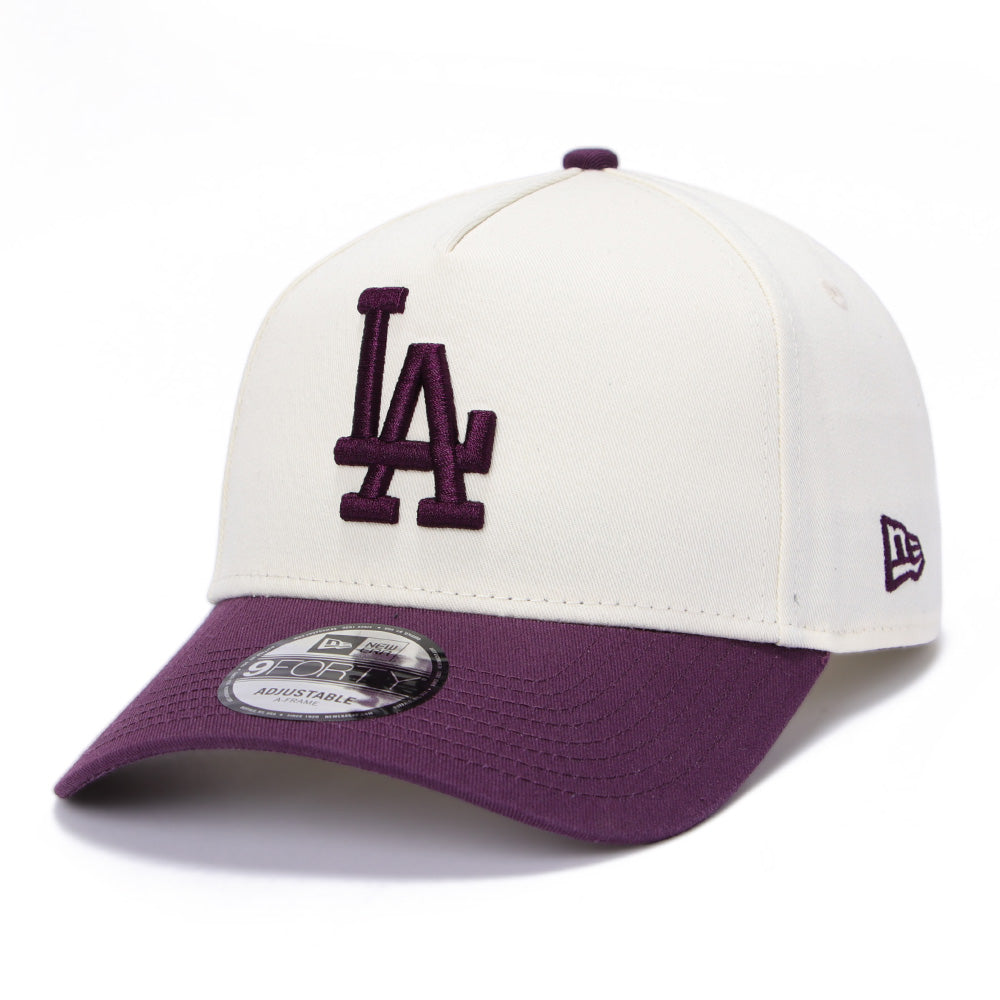 New Era Los Angeles Dodgers Seasonal Core Chrome White Purple 9FORTY A-Frame Adjustable Cap (PH Exclusive)