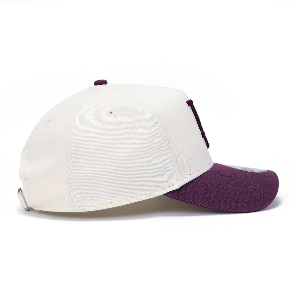 New Era Los Angeles Dodgers Seasonal Core Chrome White Purple 9FORTY A-Frame Adjustable Cap (PH Exclusive)