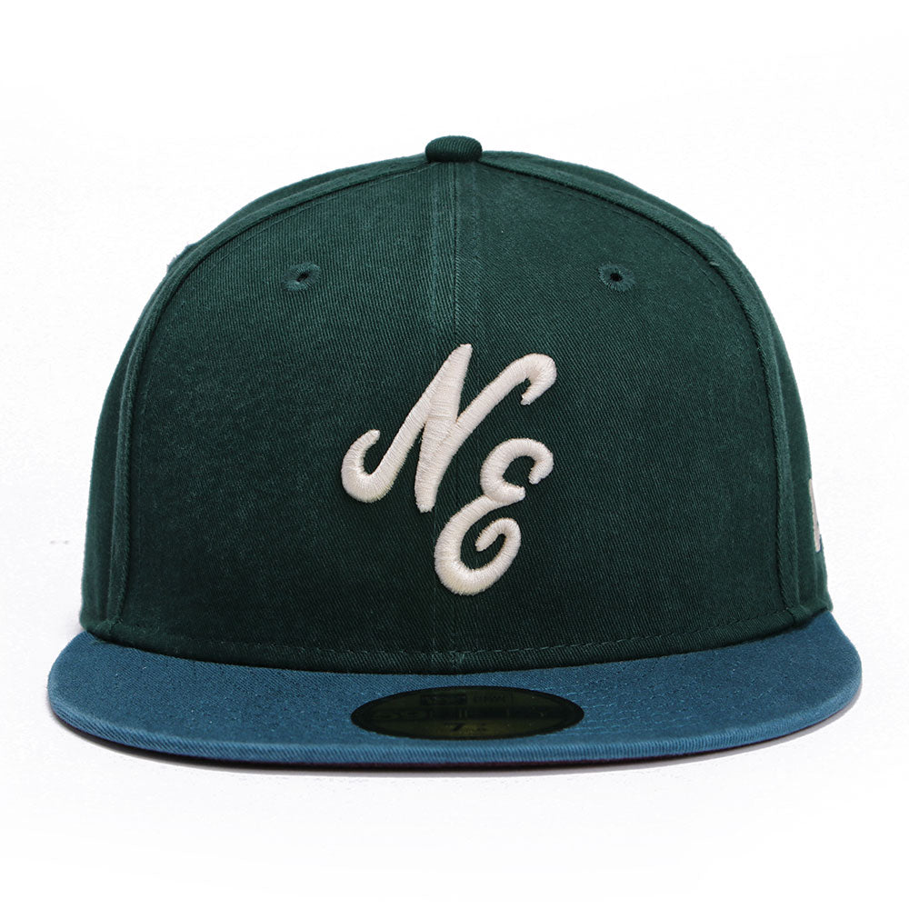 New Era Script Seasonal Core Dark Green Cadet Blue 59FIFTY Fitted Cap (PH EXCLUSIVE)