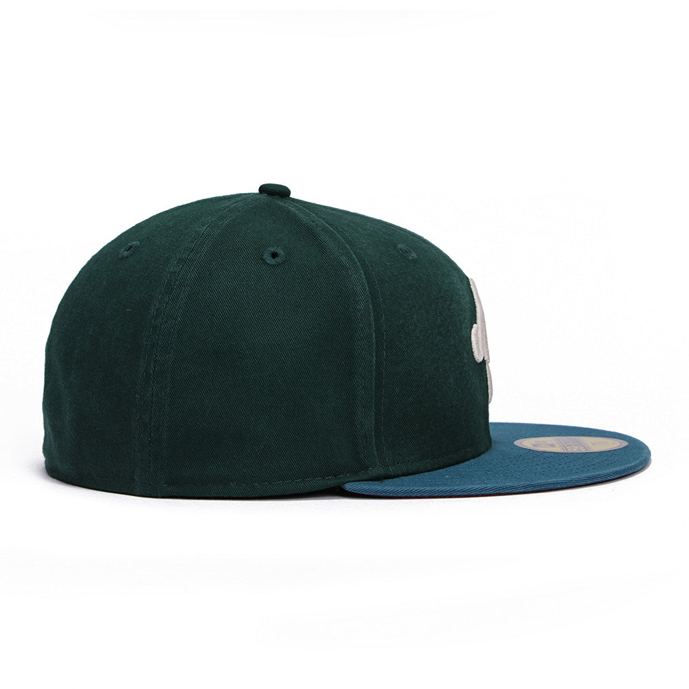 New Era Script Seasonal Core Dark Green Cadet Blue 59FIFTY Fitted Cap (PH EXCLUSIVE)