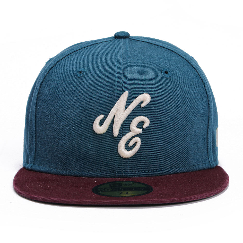 New Era Script Seasonal Core Cadet Blue Damson 59FIFTY Fitted Cap (PH EXCLUSIVE)