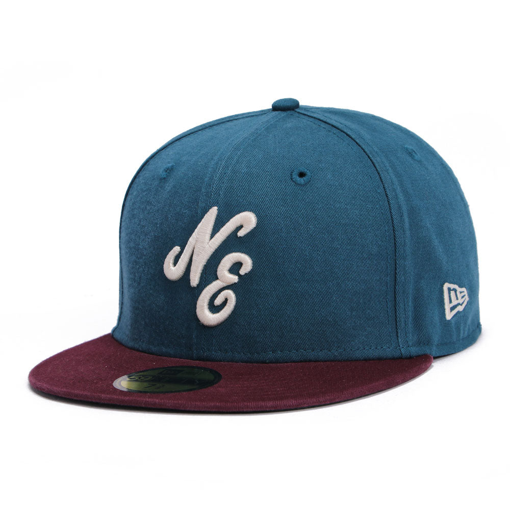 New Era Script Seasonal Core Cadet Blue Damson 59FIFTY Fitted Cap (PH EXCLUSIVE)