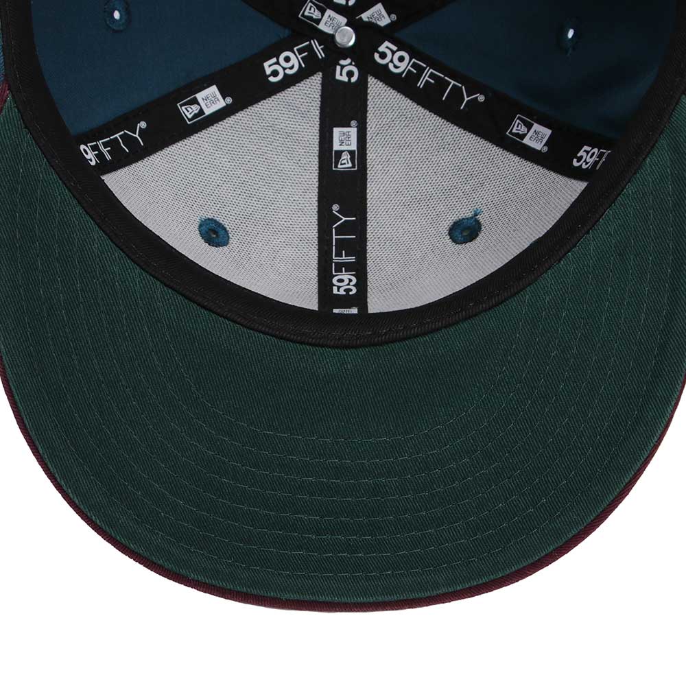 New Era Script Seasonal Core Cadet Blue Damson 59FIFTY Fitted Cap (PH EXCLUSIVE)