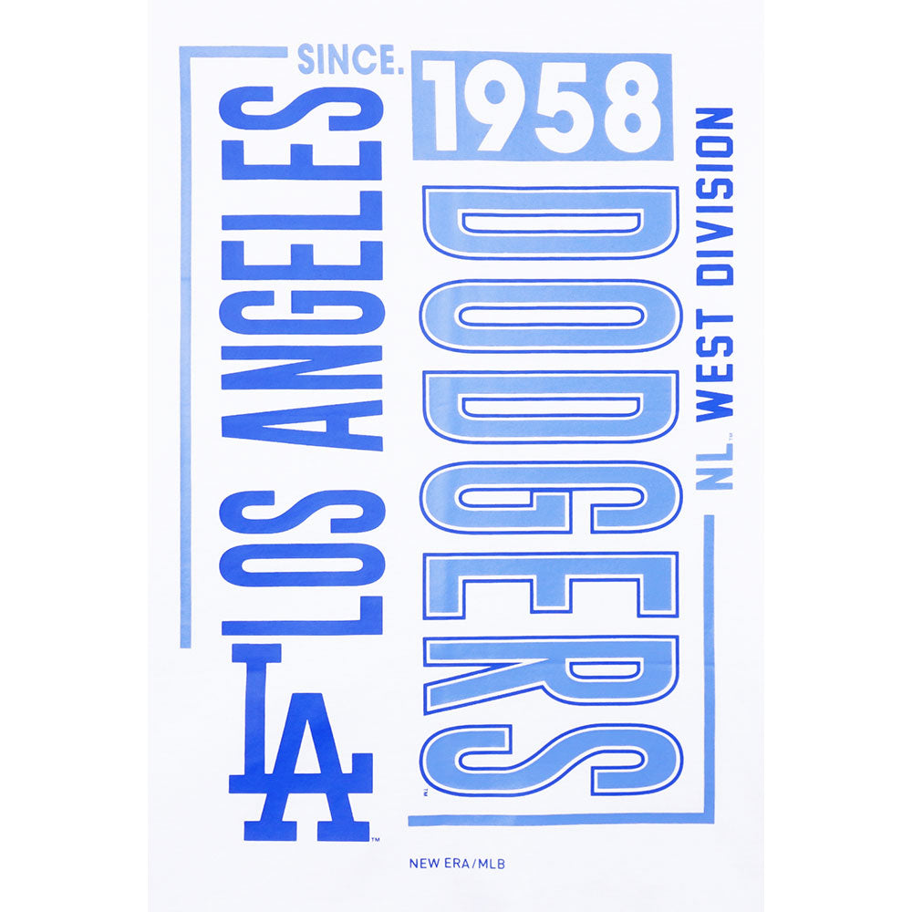 New Era Los Angeles Dodgers Graphic White Oversized COOLERA Short Sleeve T-Shirt