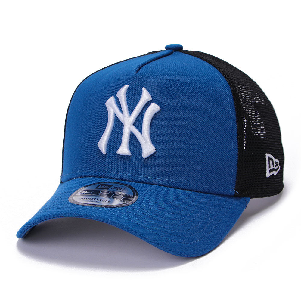 New Era New York Yankees Seasonal Core Blue 9FORTY A-Frame Trucker Snapback Cap (PH EXCLUSIVE)