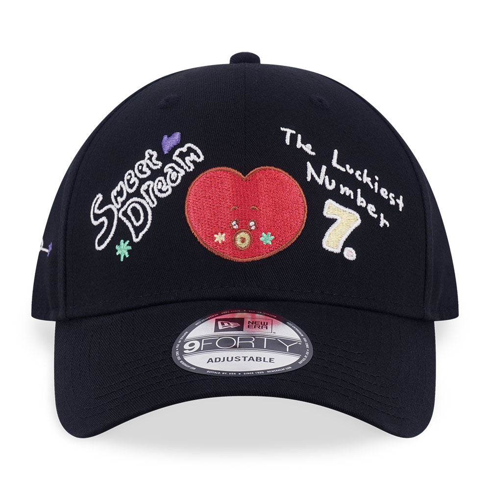 New Era x BT21 The Journey Tata Black 9FORTY Adjustable Cap