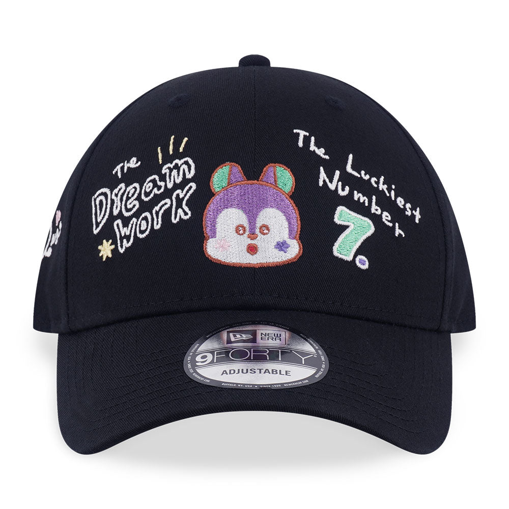 New Era x BT21 The Journey Mang Black 9FORTY Adjustable Cap