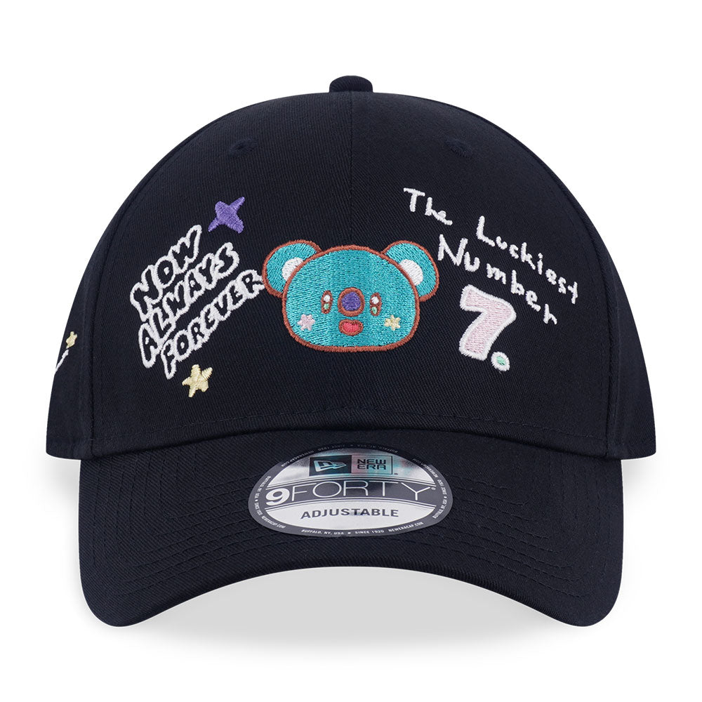 New Era x BT21 The Journey Koya Black 9FORTY Adjustable Cap