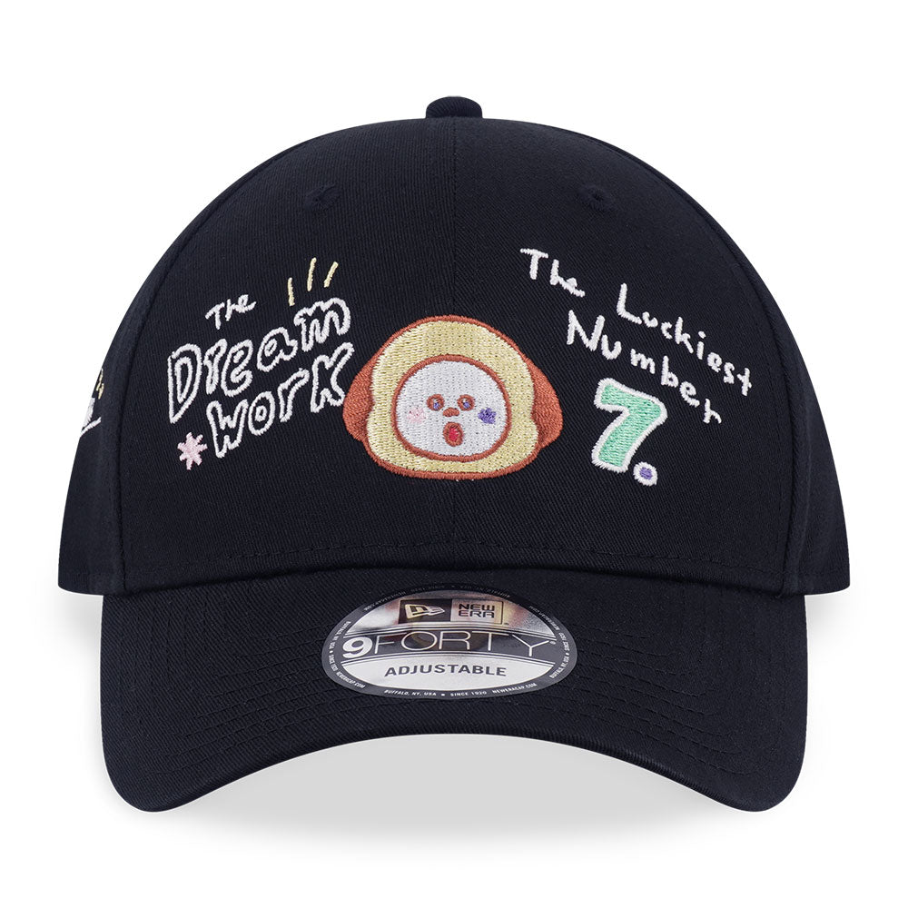 New Era x BT21 The Journey Chimmy Black 9FORTY Adjustable Cap