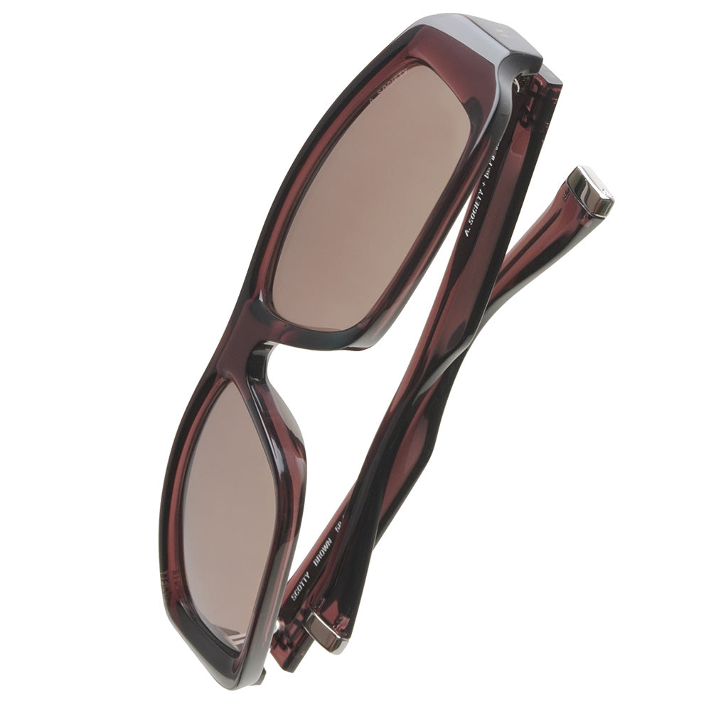 New Era x A. Society Brown Sunglasses