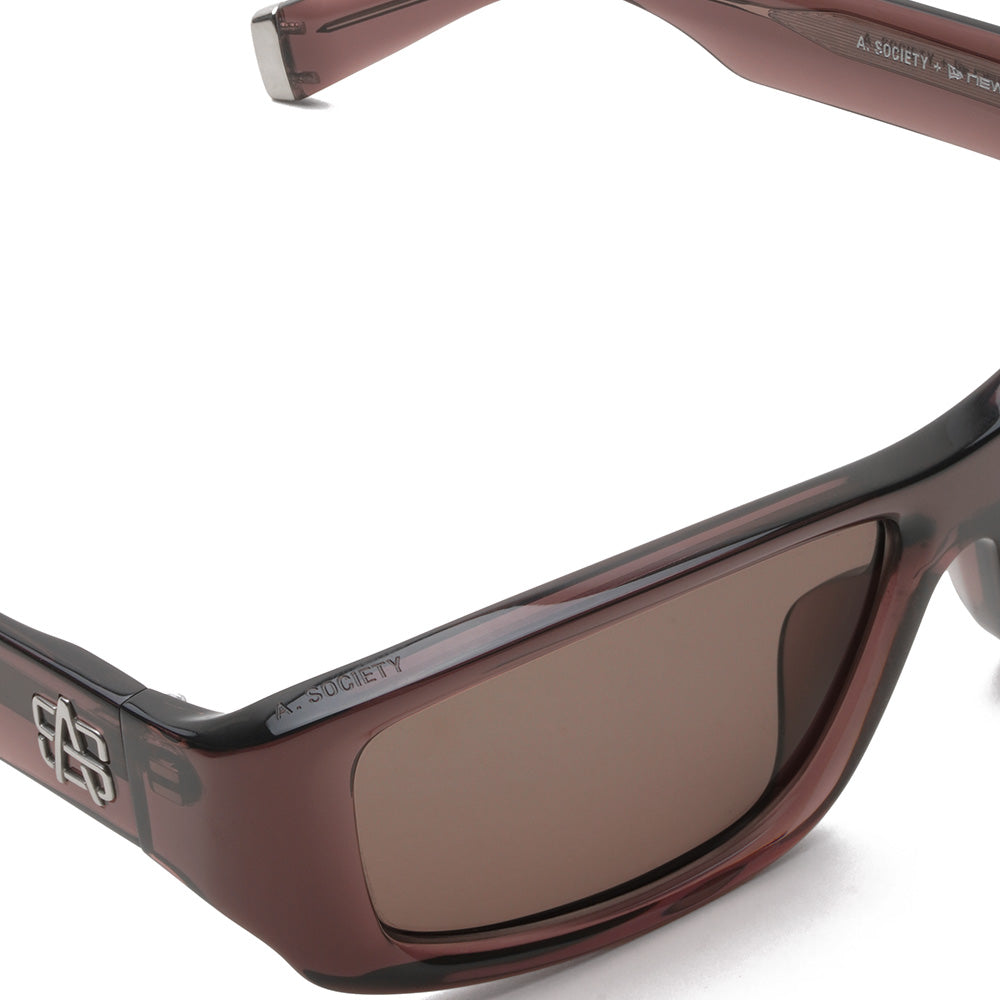 New Era x A. Society Brown Sunglasses