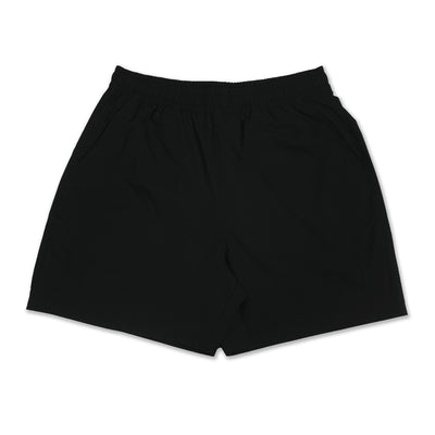 Black Woven Lightweight Elastomultiester (EME) Shorts