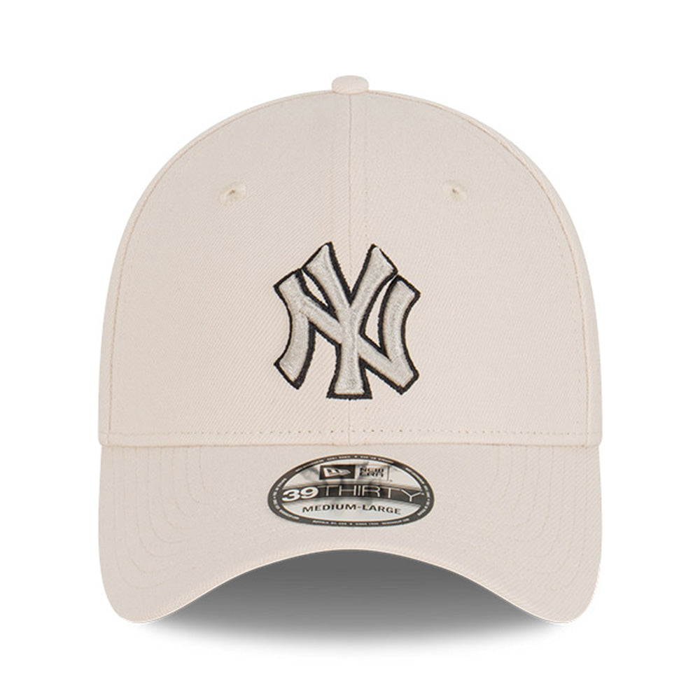 New Era New York Yankees Stone Grey 39THIRTY Stretch Adjustable Cap