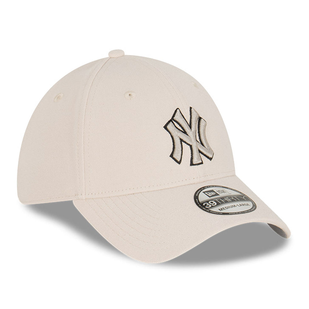New Era New York Yankees Stone Grey 39THIRTY Stretch Adjustable Cap