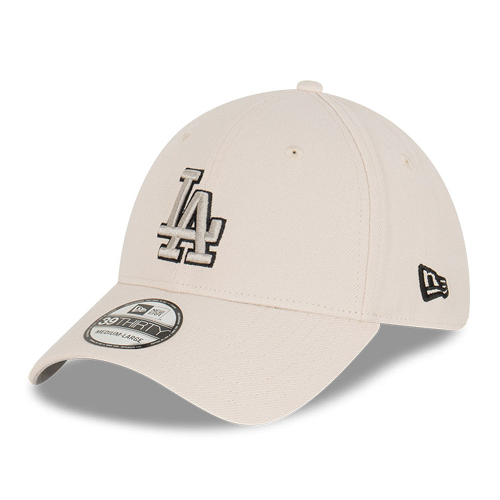 New Era Los Angeles Dodgers Stone Grey 39THIRTY Stretch Adjustable Cap