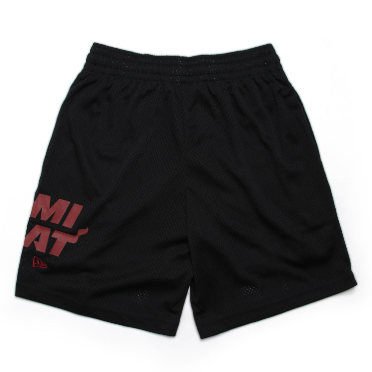 Miami Heat NBA Black Mesh Shorts