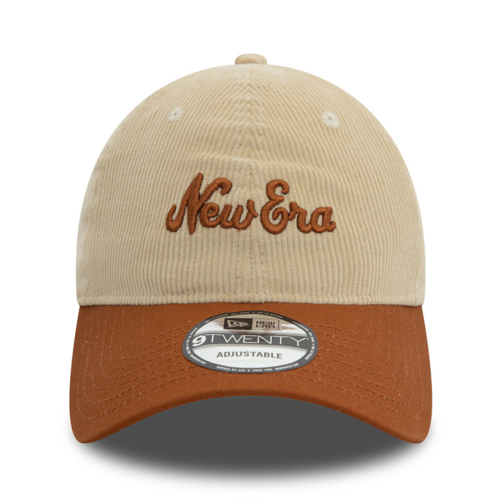 New Era Script Corduroy Timeless Taupe 9TWENTY Adjustable Cap