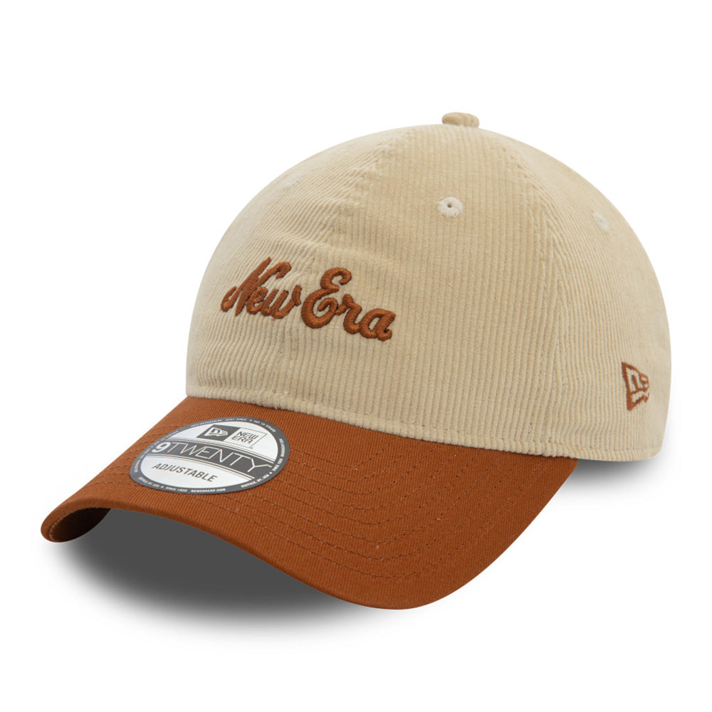 New Era Script Corduroy Timeless Taupe 9TWENTY Adjustable Cap