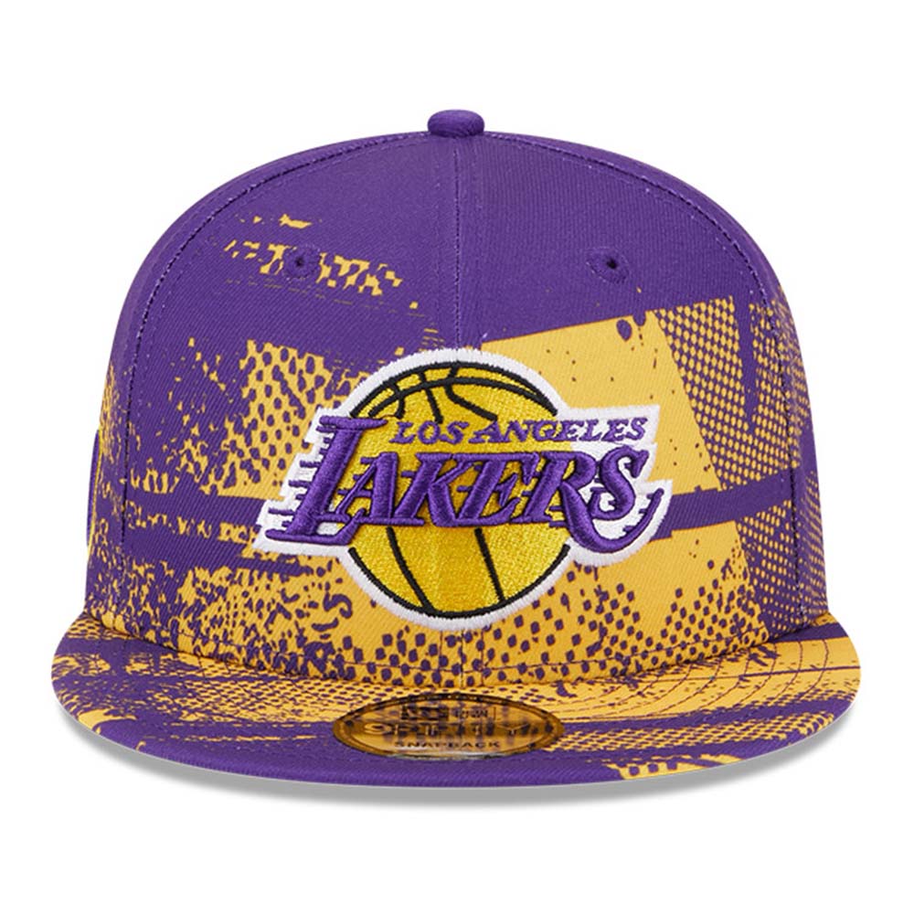 Los Angeles Lakers NBA Tip Off '24 Medium Yellow 9FIFTY Snapback Cap