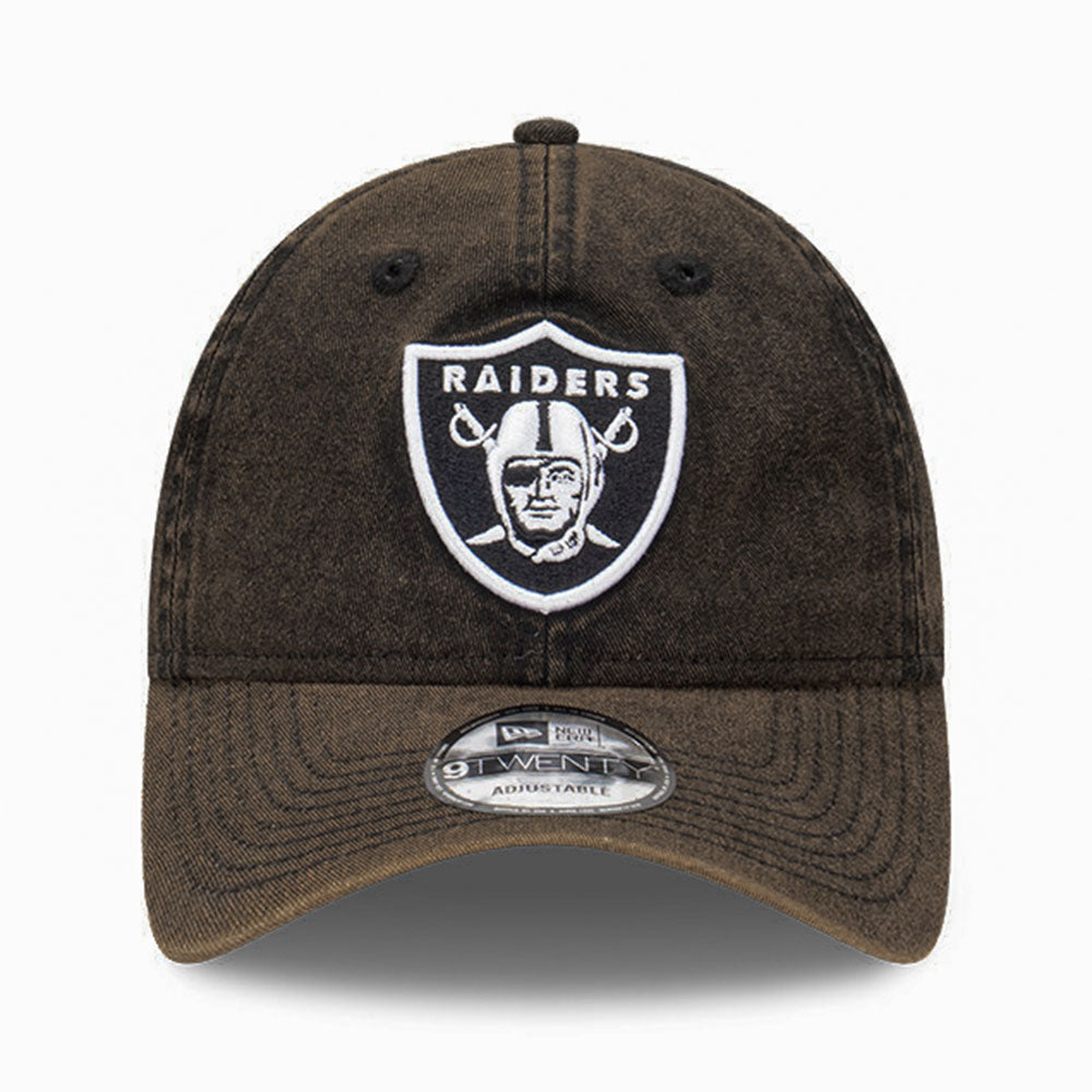 New Era Las Vegas Raiders NFL Snow Washed Black 9TWENTY Adjustable Cap
