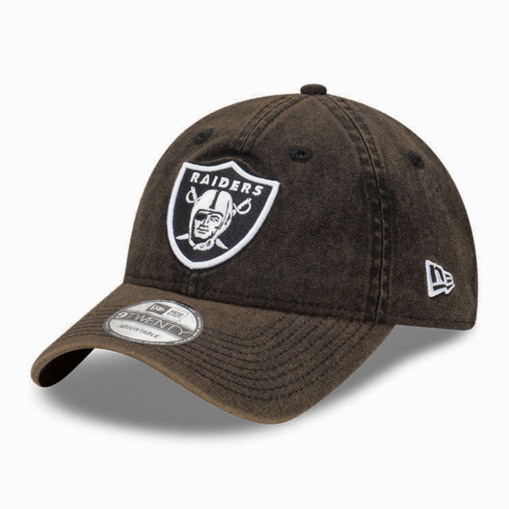 New Era Las Vegas Raiders NFL Snow Washed Black 9TWENTY Adjustable Cap