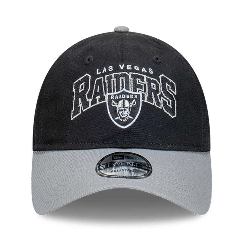 New Era Las Vegas Raiders NFL Arch Two Tone Black 9TWENTY Adjustable Cap