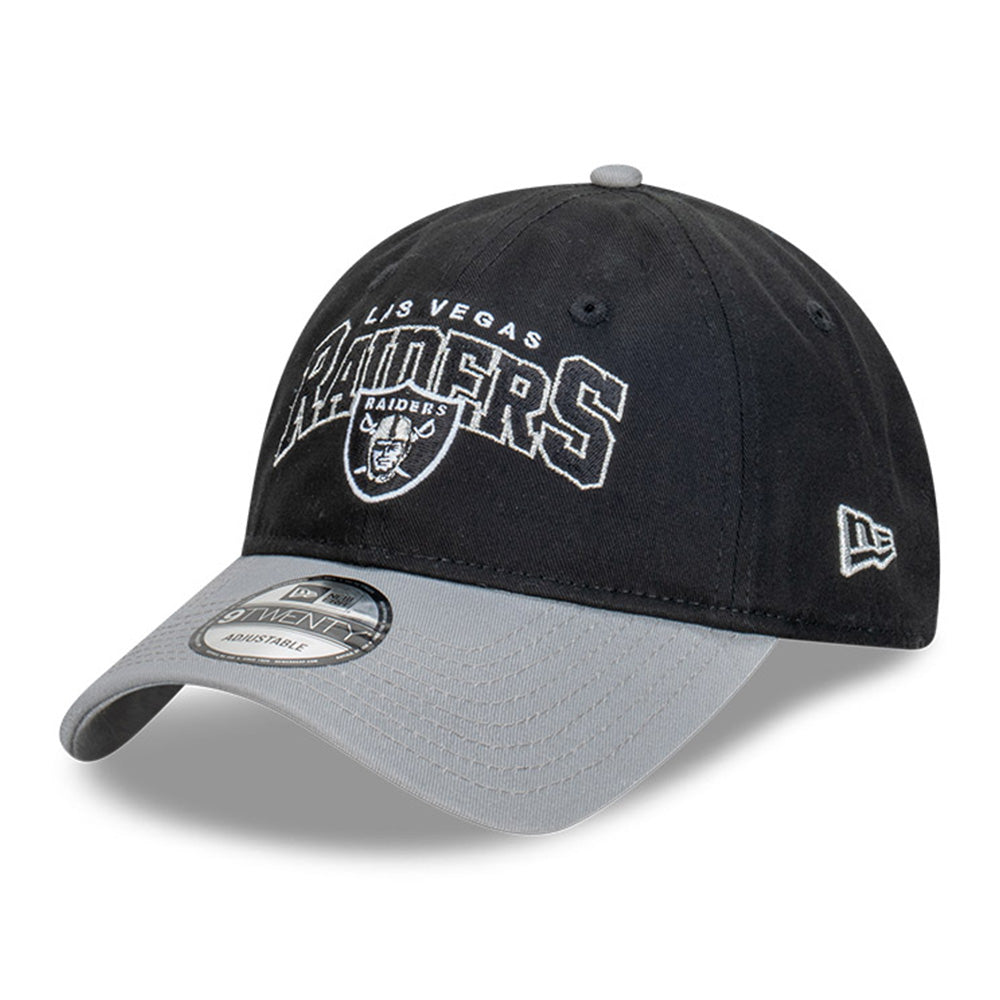 New Era Las Vegas Raiders NFL Arch Two Tone Black 9TWENTY Adjustable Cap