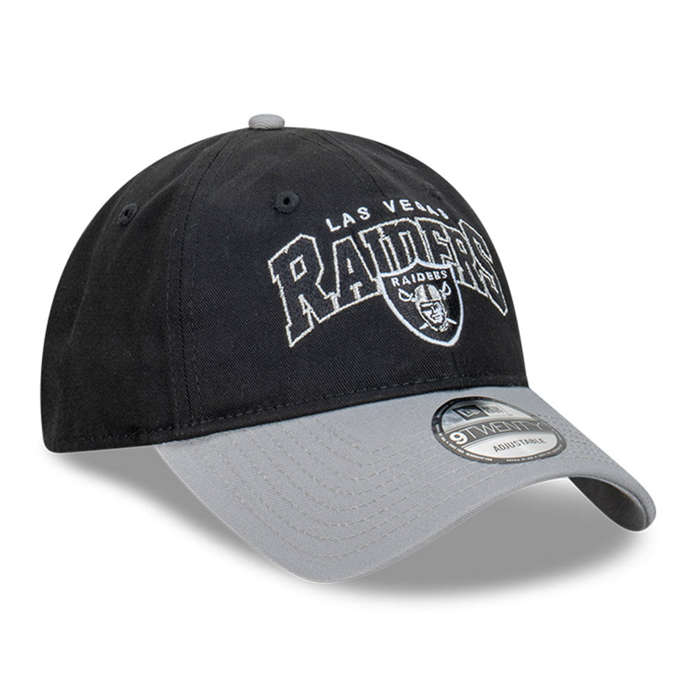 New Era Las Vegas Raiders NFL Arch Two Tone Black 9TWENTY Adjustable Cap
