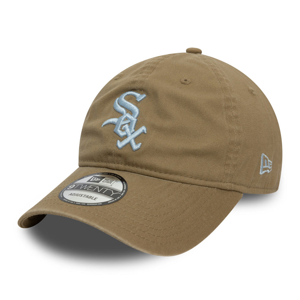 New Era Chicago White Sox Neutral Washed British Khaki 9TWENTY Adjustable Cap