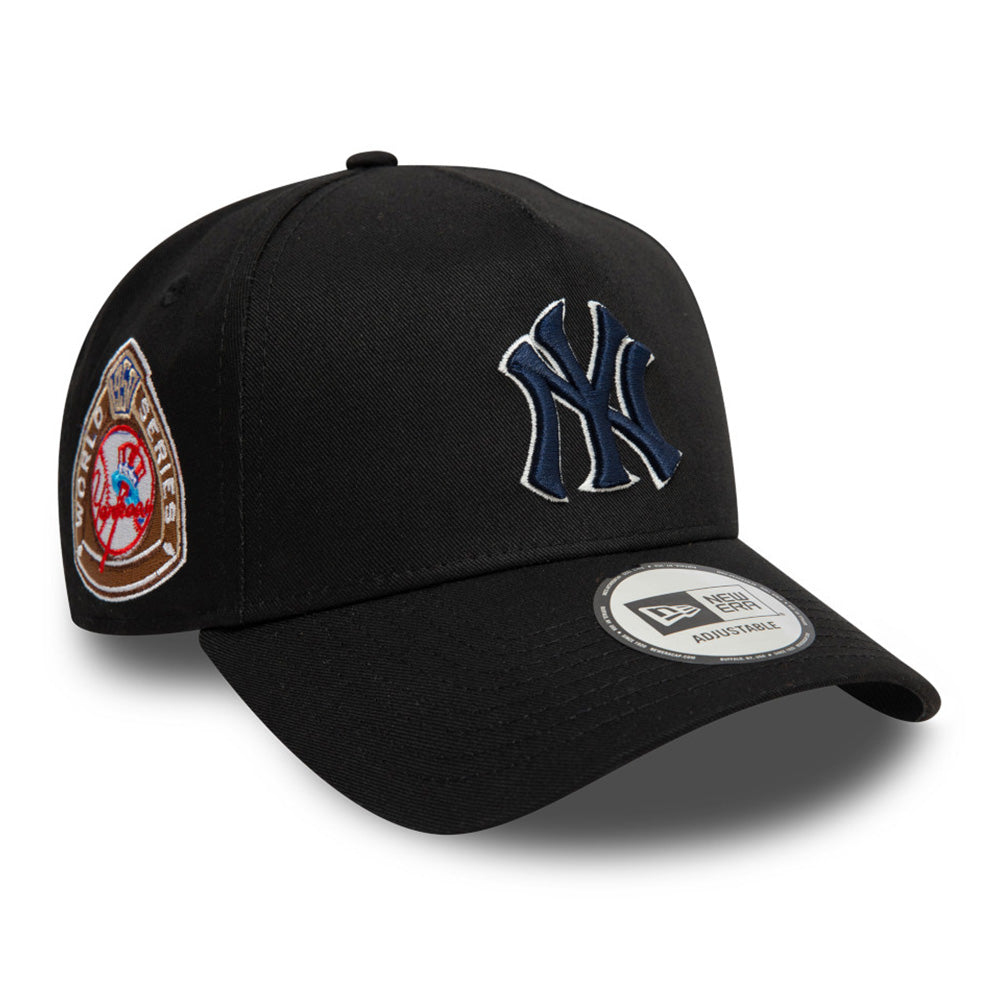 New Era New York Yankees World Series Black 9FORTY E-Frame Snapback Cap