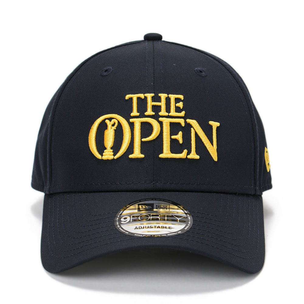 New Era The Open Championship Golf Wordmark Navy 9FORTY Adjustable Cap