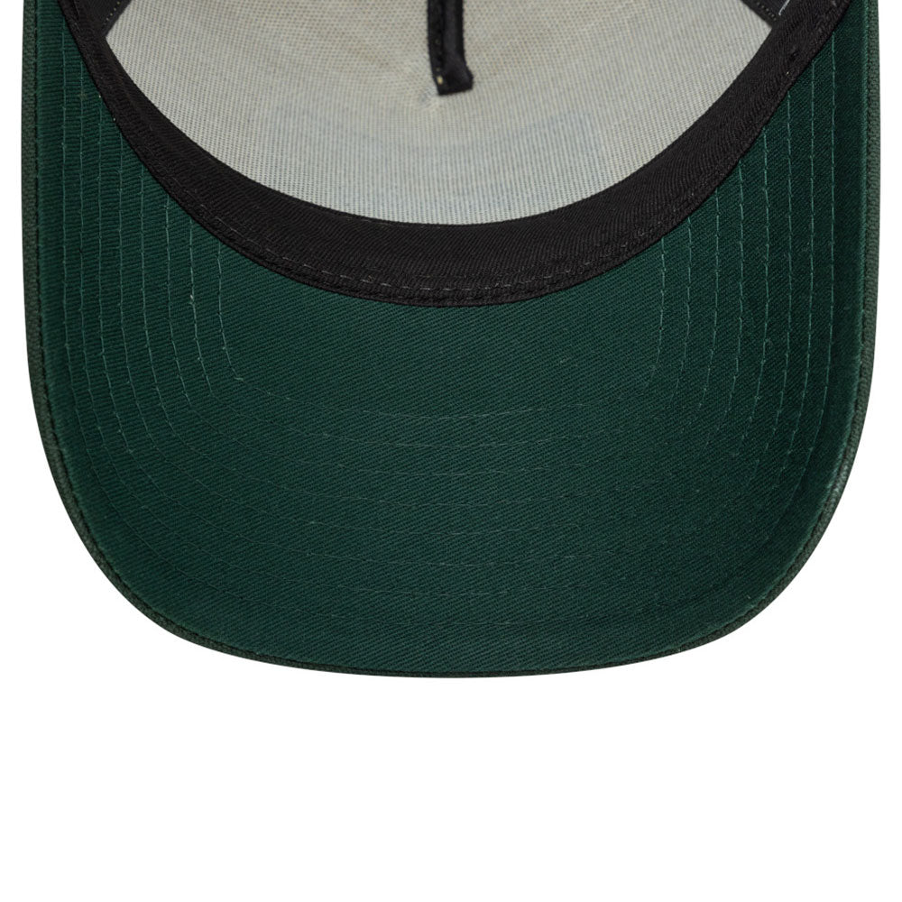 New Era Patch Cot Canvas Vegas Gold 9FORTY E-Frame Trucker Snapback Cap