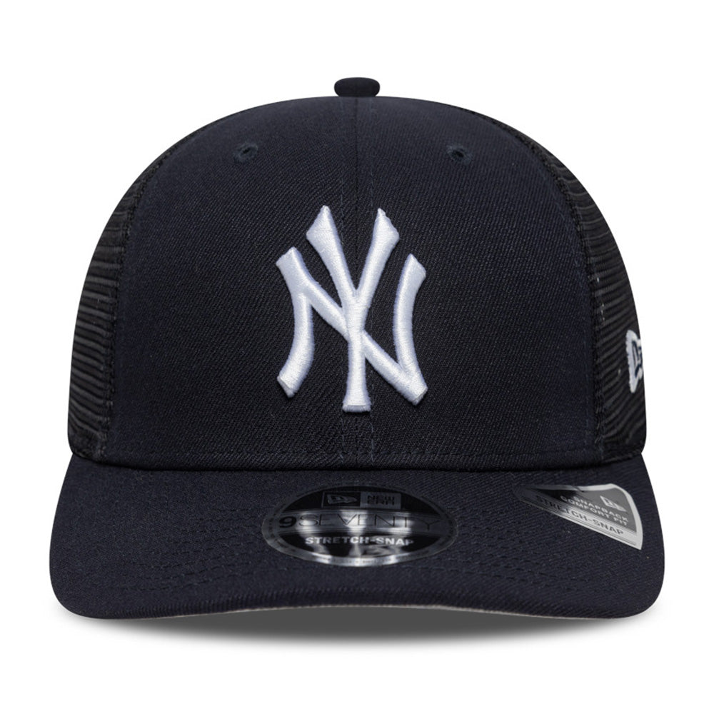 New Era New York Yankees OTC Navy 9SEVENTY Stretch Snapback Trucker Cap