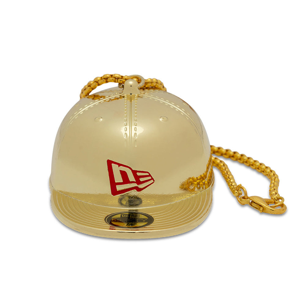 New Era 59FIFTY Christmas Cap Metal Ornament Gold White 2 Pack Accessories