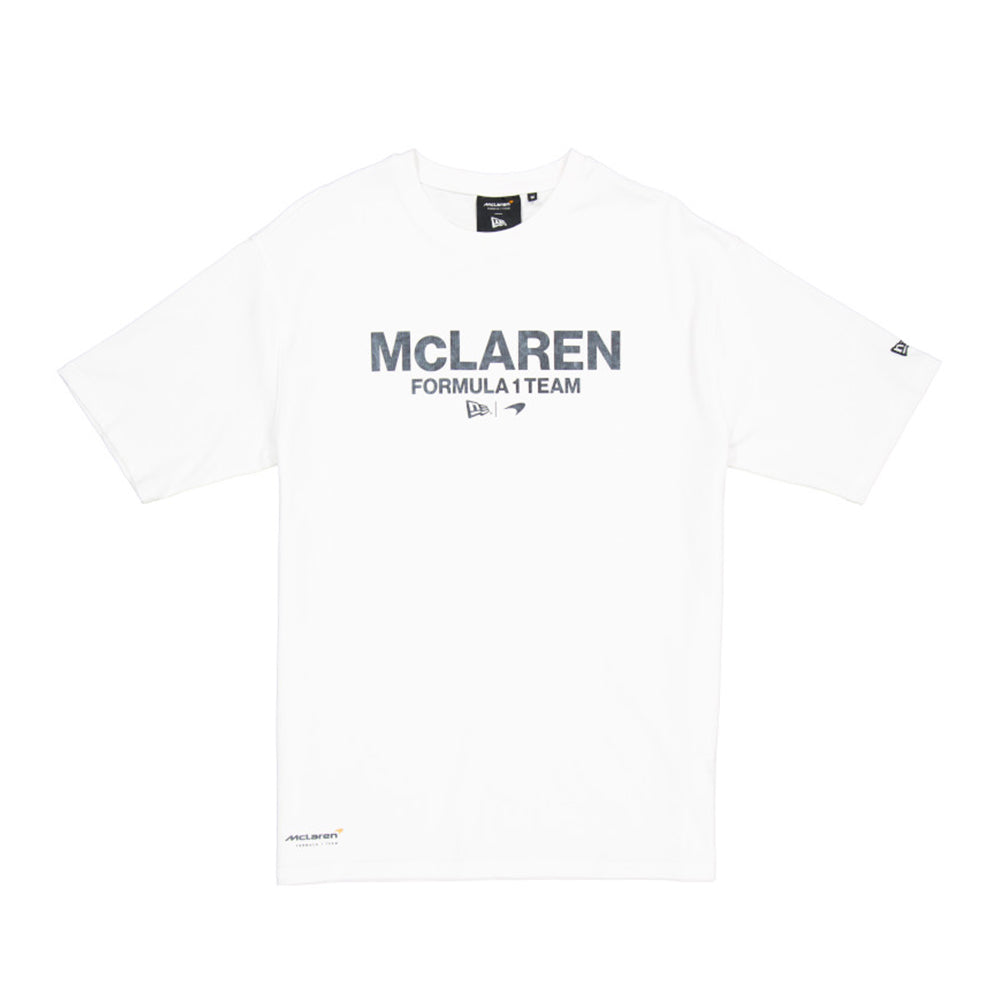 New Era Mclaren Racing Wordmark Washed Pack White Short Sleeve T-Shirt