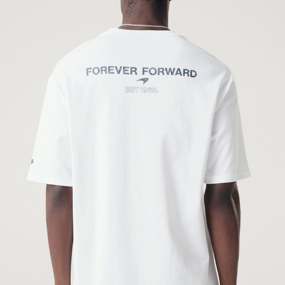 New Era Mclaren Racing Wordmark Washed Pack White Short Sleeve T-Shirt